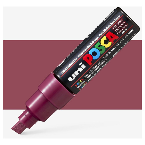 Uni Posca Marcador Pc-8k X Unidad Color Rojo vino Color de la tinta Rojo Vino