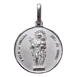 Dije Medalla Plata 925 Virgen De La Candelaria #331