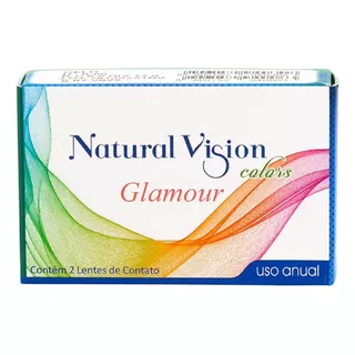 Lentes De Contato Colorida Natural Vision Glamour Anual