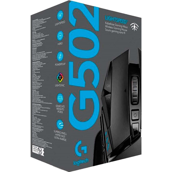 Mouse Logitech G502 Lightspeed Wirelees Gaming Color Negro