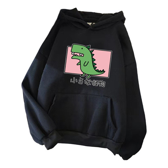 Sudadera Capucha Impresión Dinosaurio Lindo Versión Coreana