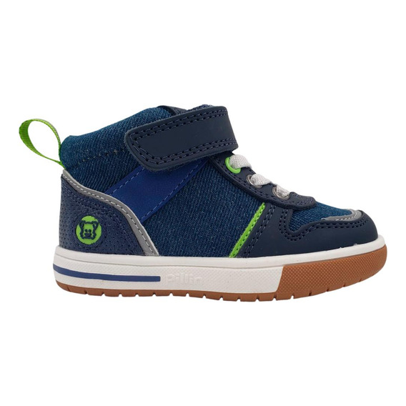 Zapatilla De Niño Jeans Velcro Azul Pillin