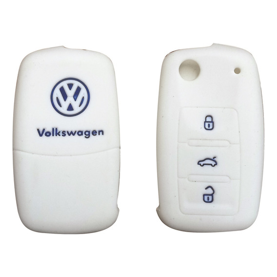 Protector Para Telemando Volkswagen Blanco Y Azul