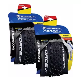 Par De Pneu Michelin Forcexc Performance Line 29x2.25 Kevlar Cor Preto