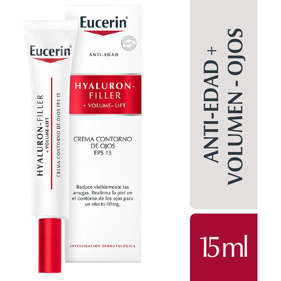 Eucerin Hyaluron Filler+ Volume Lift Contorno Ojos X 15 Ml Momento de aplicación Día Tipo de piel Todo tipo de piel