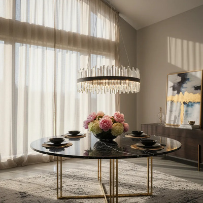 Colgante Cairel Cristal 80cm Led 60w L8060 Mks