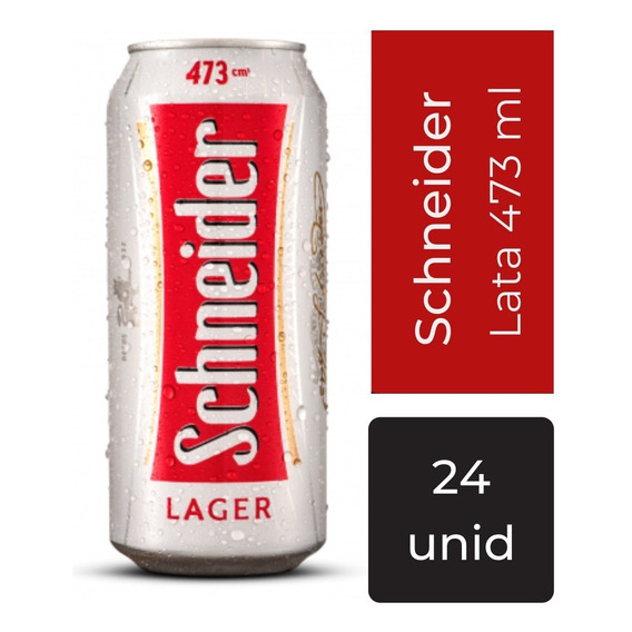 Cerveza Schneider Rubia Lata 473ml Pack X24 Mp Drinks