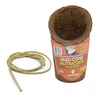 Vaso Cone Pequeno Fibras Naturais 100% Ecológico Nutriplan