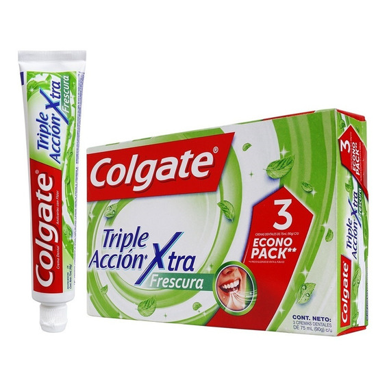 Crema Dental Colgate Triple Accion Extra Frescura X 3und X 7