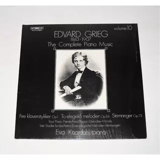 Eva Knardahl Piano Music Edvard Grieg Volume 10 Lp Usado