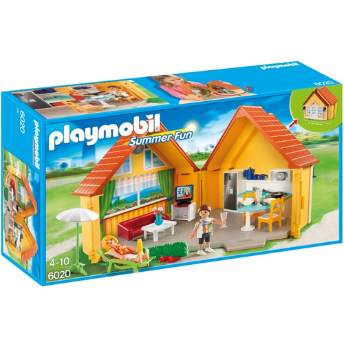 Playmobil 6020 Vacaciones Maletin Casa De Verano Orig Intek