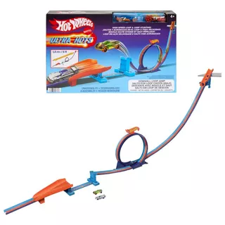 Hot Wheels Ultra Hots - Salto Por Loop Cuesta Abajo - Color Multicolor