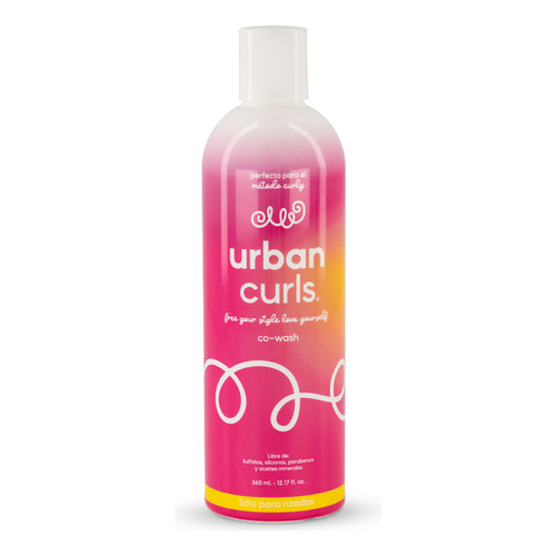  Shampoo Co-wash Para Cabello Rizado Urban Curls Sn Sal 360ml