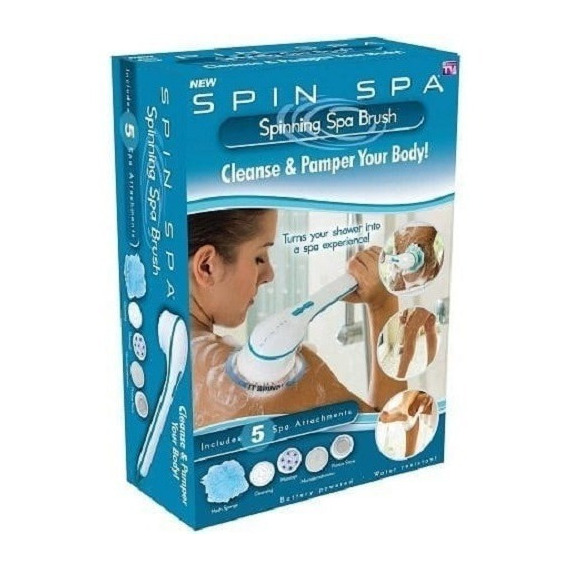 Cepillo De La Exfoliación Spin Spa Masaje 