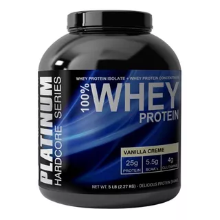 Platinum 100% Whey Protein + Bcaa + Glutamina 5 Lbs