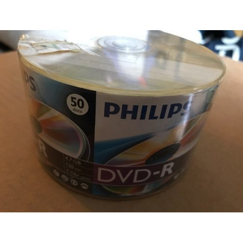 Disco virgen DVD-R Philips de 16x por 50 unidades