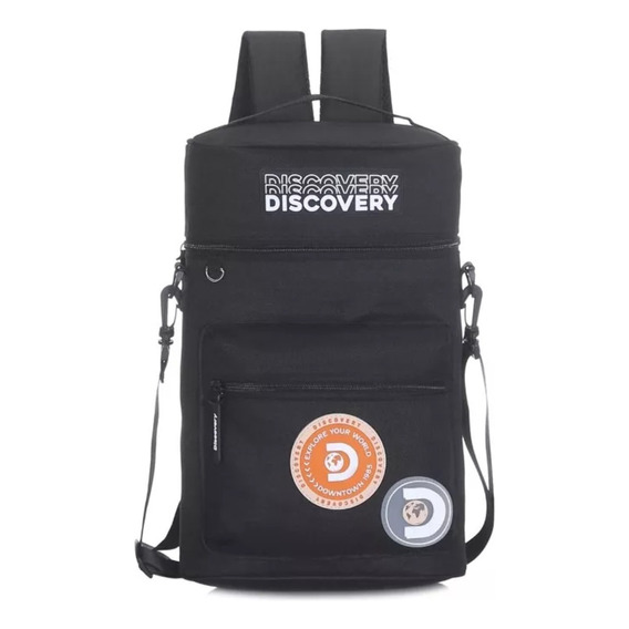 Bolso Discovery Matero Mochila Liviana Matera Porta Termo Color Negro