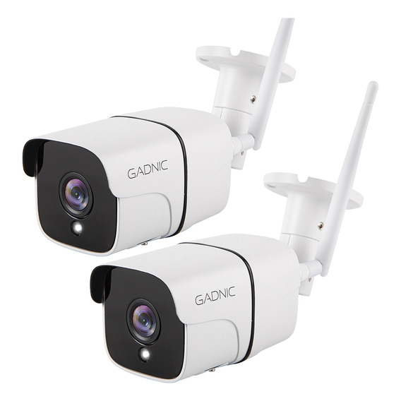 2x Camara Vigilancia Seguridad Inalámbrica Gadnic Wifi 1080p