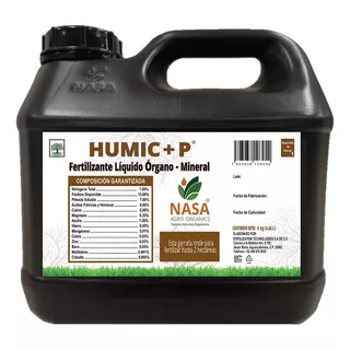 Fertilizante Orgánico Npk Humic+ P 6kg Desarrollo De Raíz