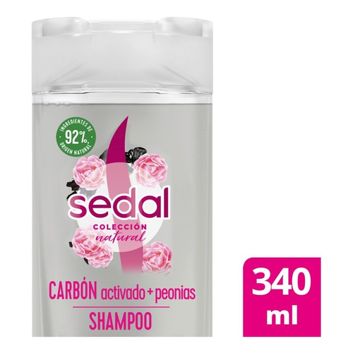 Shampoo Sedal Natural Carbon Y Peonias X 340 Ml