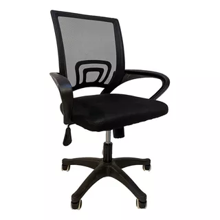 Silla Ejecutivo Respaldo Bajo Silla Escritorio Pc Mesh Negro