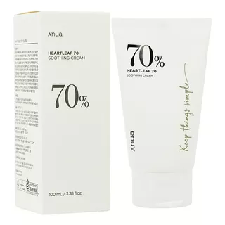 Gel Heartleaf 70% Soothing Cream Anua Día/noche Para Piel Sensible De 100ml +18 Años