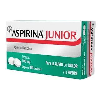 Aspirina Junior Ácido Acetilsalicílico 100 Mg 60 Tabletas