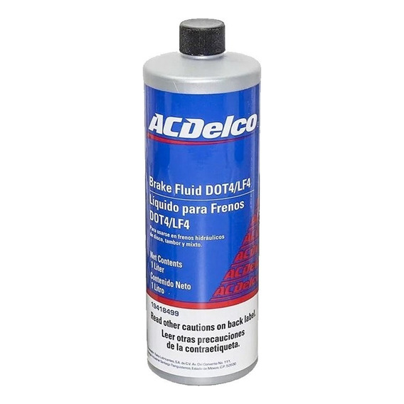 Liquido De Frenos Dot-4 Acdelco 1l