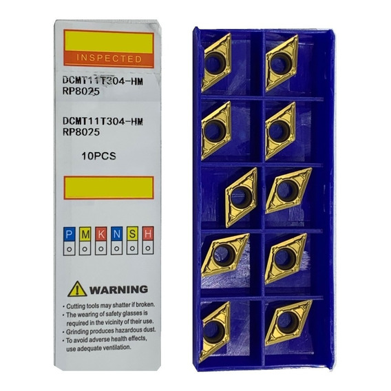 10 Inserto Torno Dcmt 11t308 Metal Duro P/aceros Index