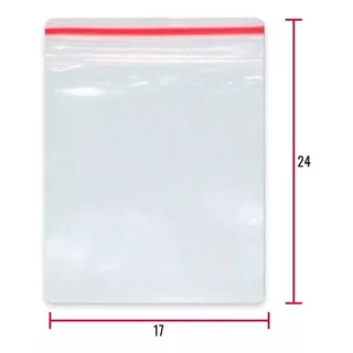 100 Sacos Saquinho Zip Lock 17x24 Abre E Fecha