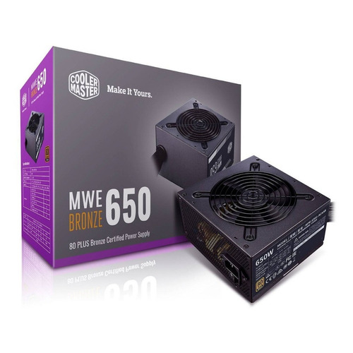 Fuente de alimentación para PC Cooler Master Technology MWE Bronze Series MPE-6501-ACAAB 650W black 100V/240V