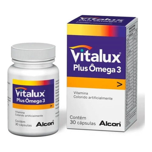 Vitalux Plus Omega 3 C/ 30 cápsulas originales