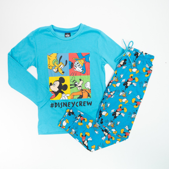 Pijama Niño Mickey Crew Azul Disney