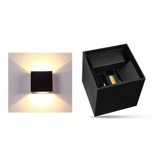 Luz Led De Pared Arbotante 12w 120w Exterior Interior 3000k