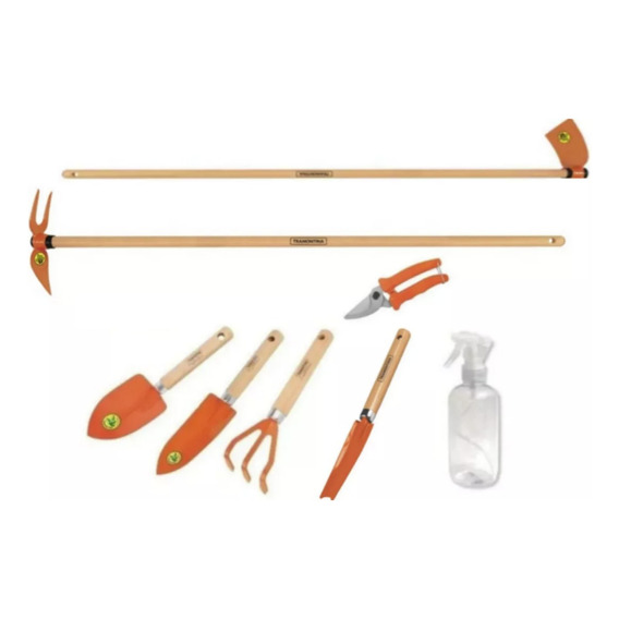 Kit Set Juego Jardineria Jardin 8 Piezas Maceta Huerta Pala