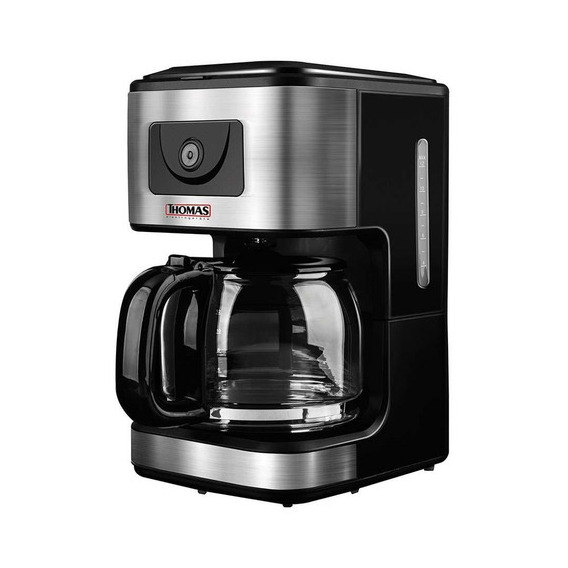 Cafetera Thomas Th-138i 900w 12 Tazas Jarra De Vidrio Negro