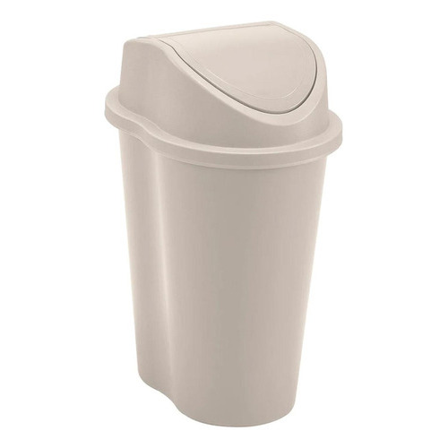 Papelera Style Tapa Vaiven 5l Taupe Rimax (8776)