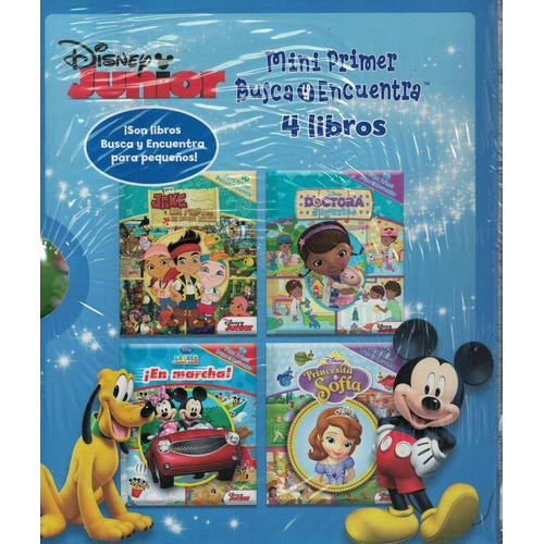 Mini Primer Busca Y Encuentra 4 Libros Disney Junior-disney