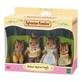 Sylvanian Families Familia De Las Ardillas De Nuez Niños Ax