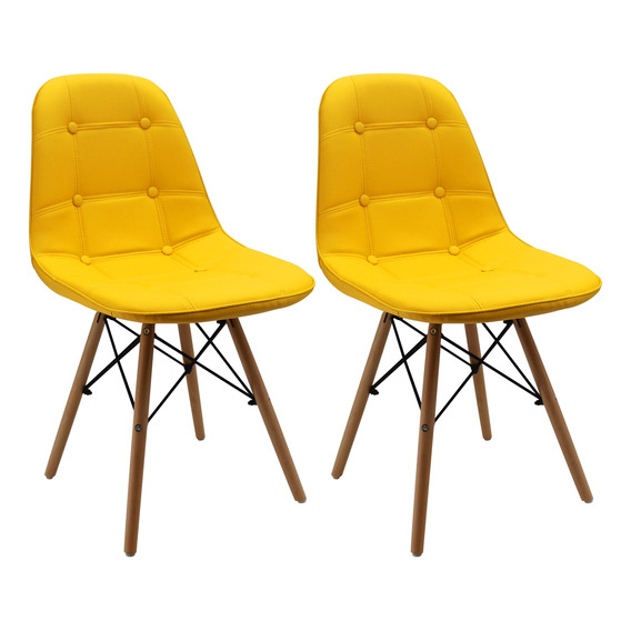 Kit X 2 Sillas Eames Acolchadas / Comedor, Restaurante