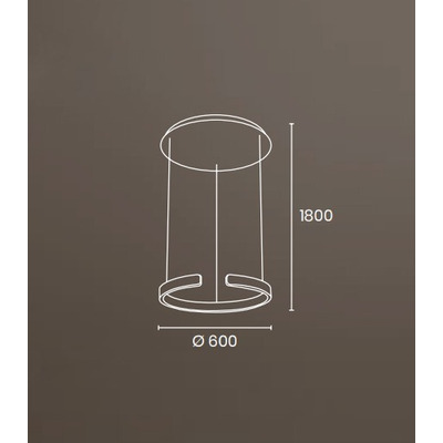 Colgante Led Toluca Simple Blanco 50w Aluminio Moderno
