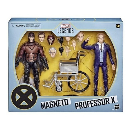 Hasbro Marvel Lengeds X-men Magneto Y Profesor X 3+