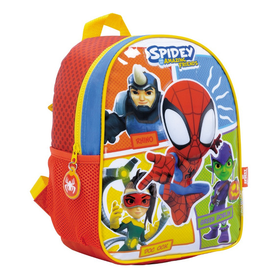 Spiderman Mochila Espalda Jardin 12 PuLG Spidey Marvel Ed Color Rojo 85103 Diseño De La Tela Estampado