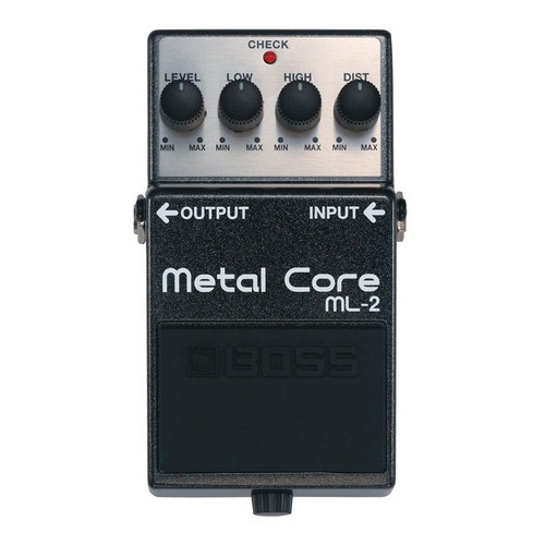 Pedal De Distorsion Para Guitarra Boss Metal Core Ml2 Color Gris oscuro