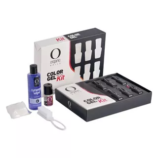 Color Gel Organic Nails Kit De 6 Pzs Full