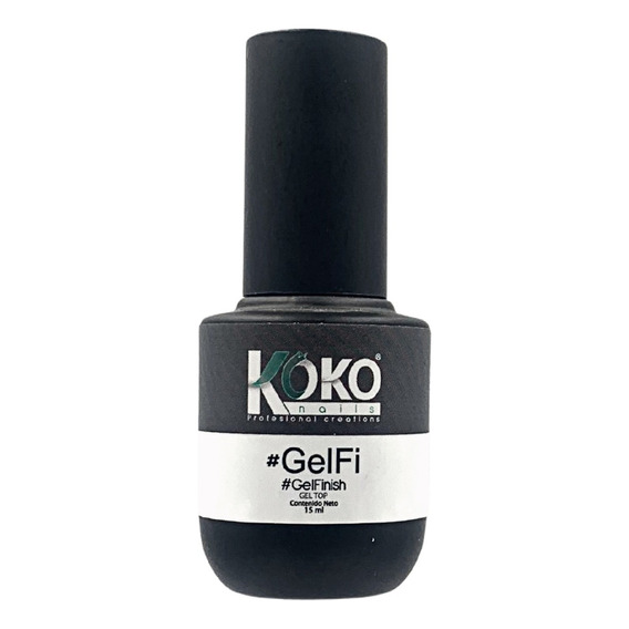 Gel Top Coat Finish, #gelfi Esmalte Para Uñas. Koko Nails Color Transparente