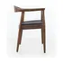 Silla Glasgow Estructura De La Silla Marrón Oscuro Asiento Negro