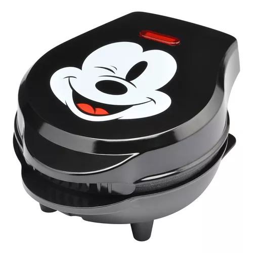 Máquina para hacer gofres Disney DCM-12 con diseño de Mickey Mouse, roja