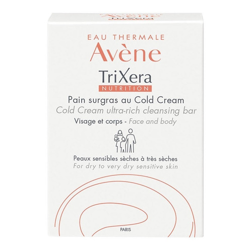 Avene Trixera Cold Cream Pain Jabón Barra Calmante Rostro Y Cuerpo Pieles Secas Sensibles