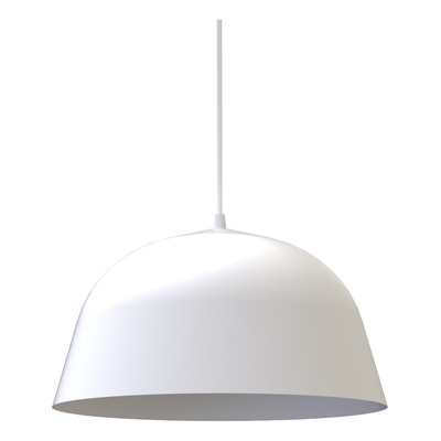 Lampara Colgante Campana Nórdico Bell 15 Blanco Apto Led  